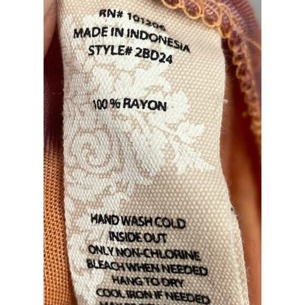 Soft Surroundings Maxi Dress Petite XL Sunset Bali Tie Dye Boho Hippie Festival - Picture 5 of 6